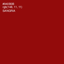 #940B0B - Sangria Color Image