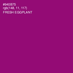 #940B75 - Fresh Eggplant Color Image