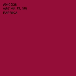 #940D38 - Paprika Color Image