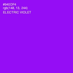 #940DF4 - Electric Violet Color Image