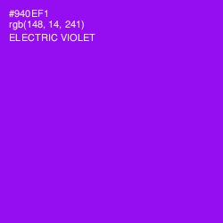 #940EF1 - Electric Violet Color Image