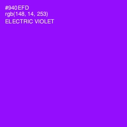 #940EFD - Electric Violet Color Image