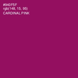 #940F5F - Cardinal Pink Color Image