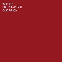 #94181F - Old Brick Color Image