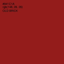 #941C1A - Old Brick Color Image