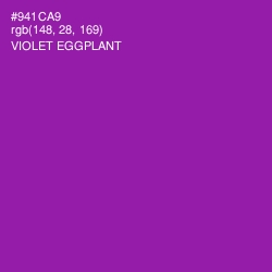 #941CA9 - Violet Eggplant Color Image