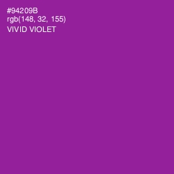 #94209B - Vivid Violet Color Image