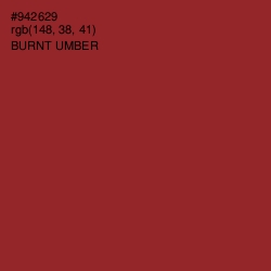 #942629 - Burnt Umber Color Image