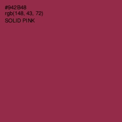 #942B48 - Solid Pink Color Image