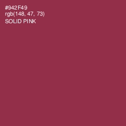#942F49 - Solid Pink Color Image