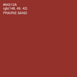 #94312A - Prairie Sand Color Image