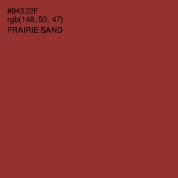 #94322F - Prairie Sand Color Image