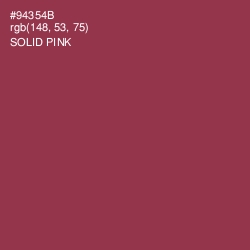 #94354B - Solid Pink Color Image