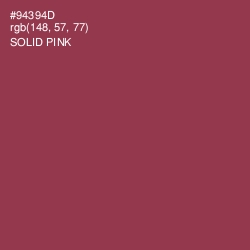 #94394D - Solid Pink Color Image