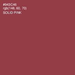 #943C46 - Solid Pink Color Image