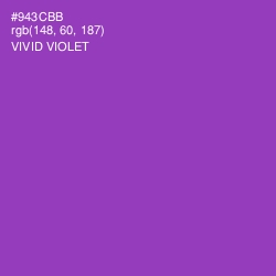 #943CBB - Vivid Violet Color Image