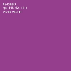 #943E8D - Vivid Violet Color Image