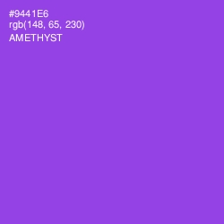#9441E6 - Amethyst Color Image