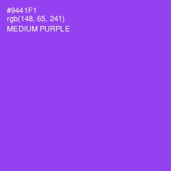 #9441F1 - Medium Purple Color Image