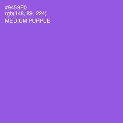 #9459E0 - Medium Purple Color Image