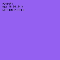 #9460F1 - Medium Purple Color Image