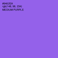 #9462EA - Medium Purple Color Image