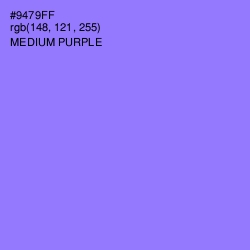 #9479FF - Medium Purple Color Image