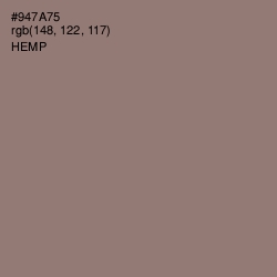 #947A75 - Hemp Color Image