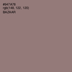 #947A78 - Bazaar Color Image