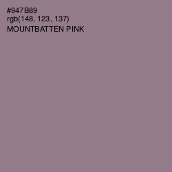 #947B89 - Mountbatten Pink Color Image