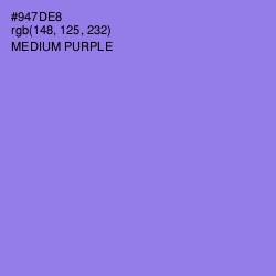 #947DE8 - Medium Purple Color Image