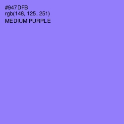 #947DFB - Medium Purple Color Image