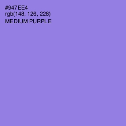 #947EE4 - Medium Purple Color Image