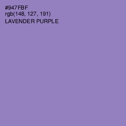 #947FBF - Lavender Purple Color Image