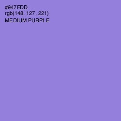 #947FDD - Medium Purple Color Image