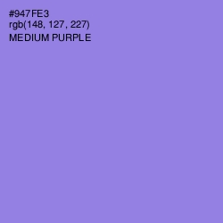 #947FE3 - Medium Purple Color Image