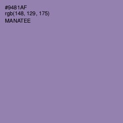 #9481AF - Manatee Color Image