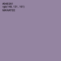 #9483A1 - Manatee Color Image