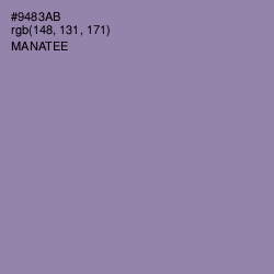 #9483AB - Manatee Color Image