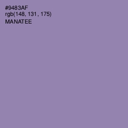 #9483AF - Manatee Color Image