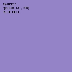 #9483C7 - Blue Bell Color Image