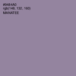 #9484A0 - Manatee Color Image