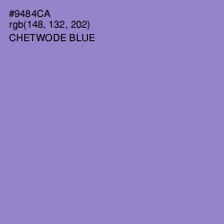 #9484CA - Chetwode Blue Color Image