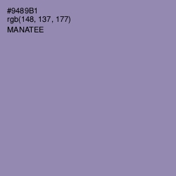 #9489B1 - Manatee Color Image