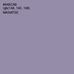 #948CA8 - Manatee Color Image