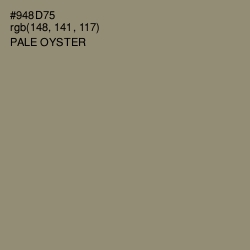 #948D75 - Pale Oyster Color Image