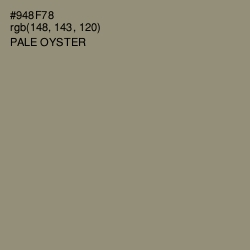 #948F78 - Pale Oyster Color Image