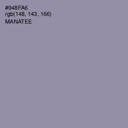 #948FA6 - Manatee Color Image