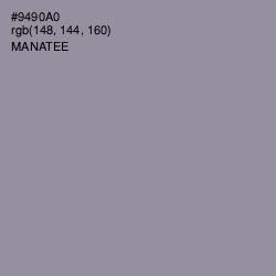 #9490A0 - Manatee Color Image