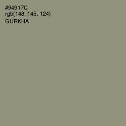 #94917C - Gurkha Color Image